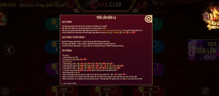 Cách Chơi Tiến Lên Miền Nam Cổng Game Manclub Chi Tiết Từ A Đến Z