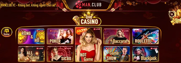 Khám Phá Thế Giới Giải Trí Đỉnh Cao Tại Casino Online ManClub Việt Nam